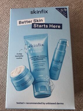 Skin Better Skin Starts Here Light Blue Skincare Set